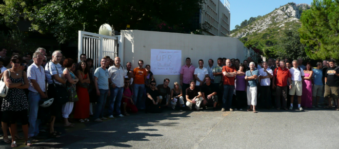 Hommage des salariés de l'UPR à Michel D., quelques jours après sa mort. © DR Hommage des salariés de l'UPR à Michel D., quelques jours après sa mort. © DR
